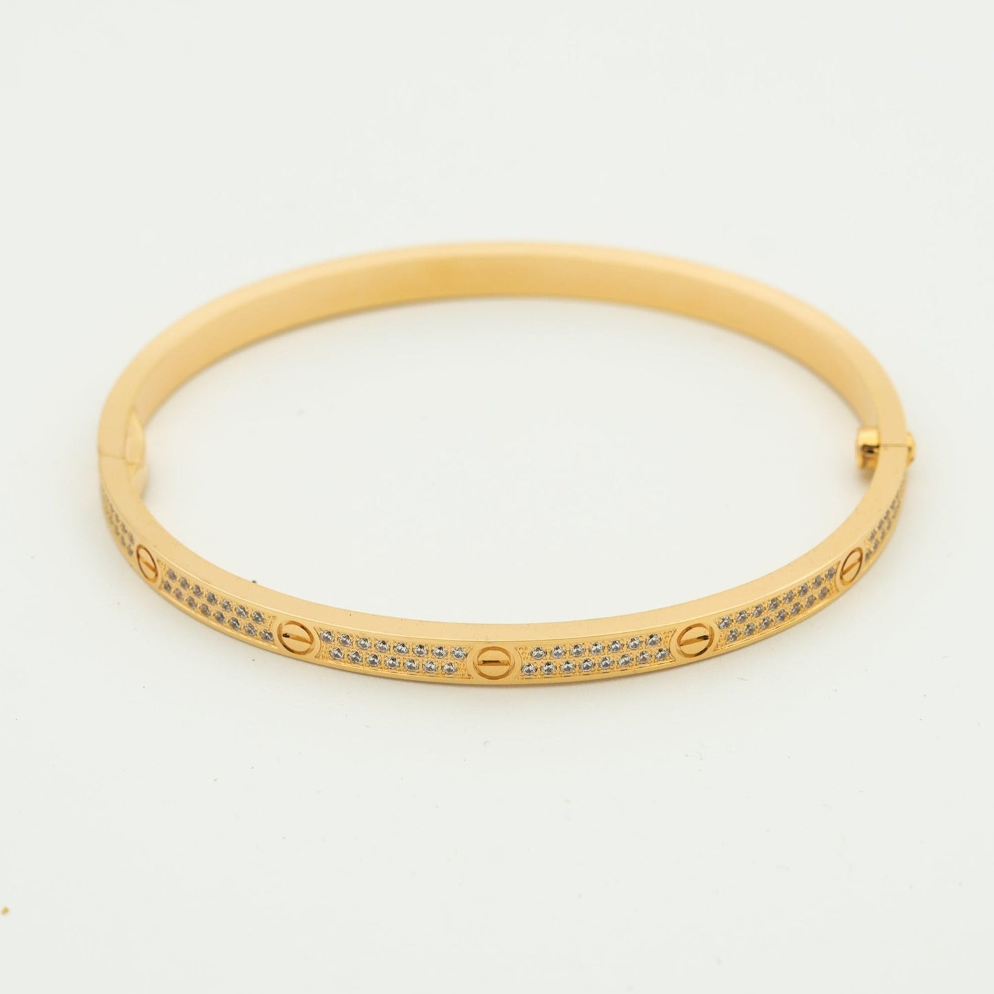 [✨Rose💎]BRACELET AMOUR 3,65 MM PAVÉ DIAMANTS