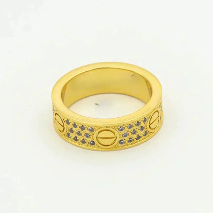 [✨Rose💎] BAGUE D'AMOUR 5,5 MM PAVÉE DE DIAMANTS