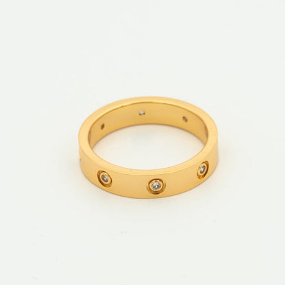 [✨Rose💎]BAGUE D'AMOUR 3,6MM 8 DIAMANTS
