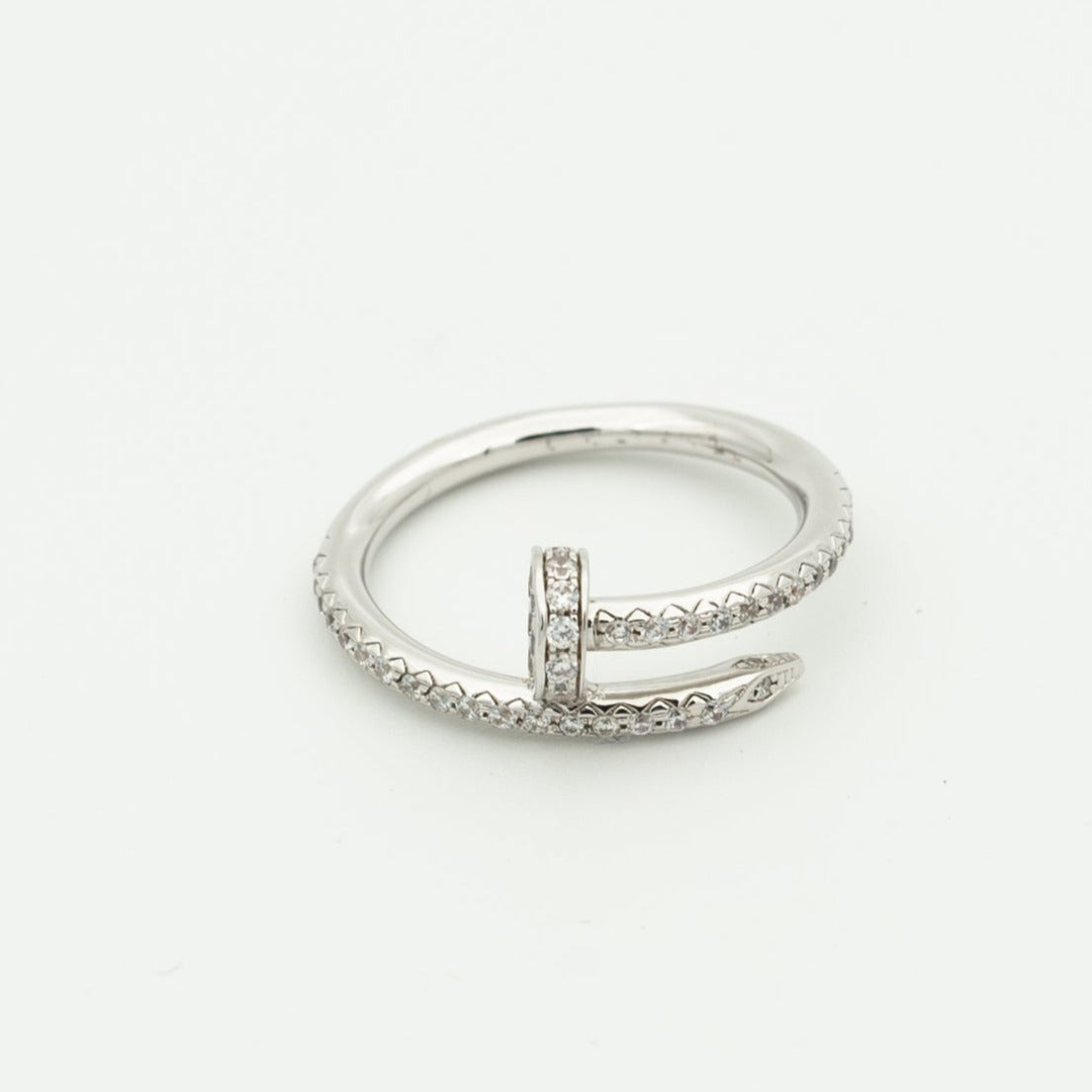 [✨Rose💎]BAGUE JUSTE 1,8MM ARGENT DIAMANTS