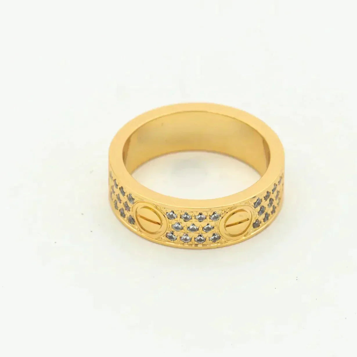 [✨Rose💎] BAGUE D'AMOUR 5,5 MM PAVÉE DE DIAMANTS