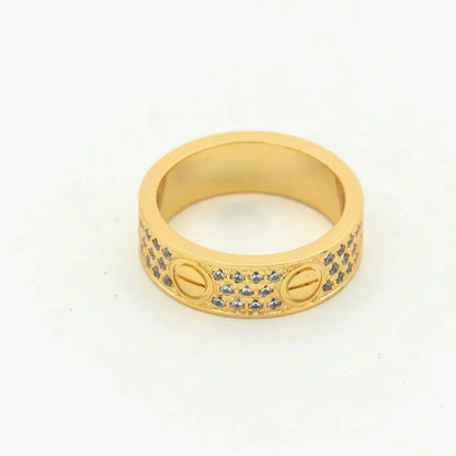 [✨Rose💎] BAGUE D'AMOUR 5,5 MM PAVÉE DE DIAMANTS