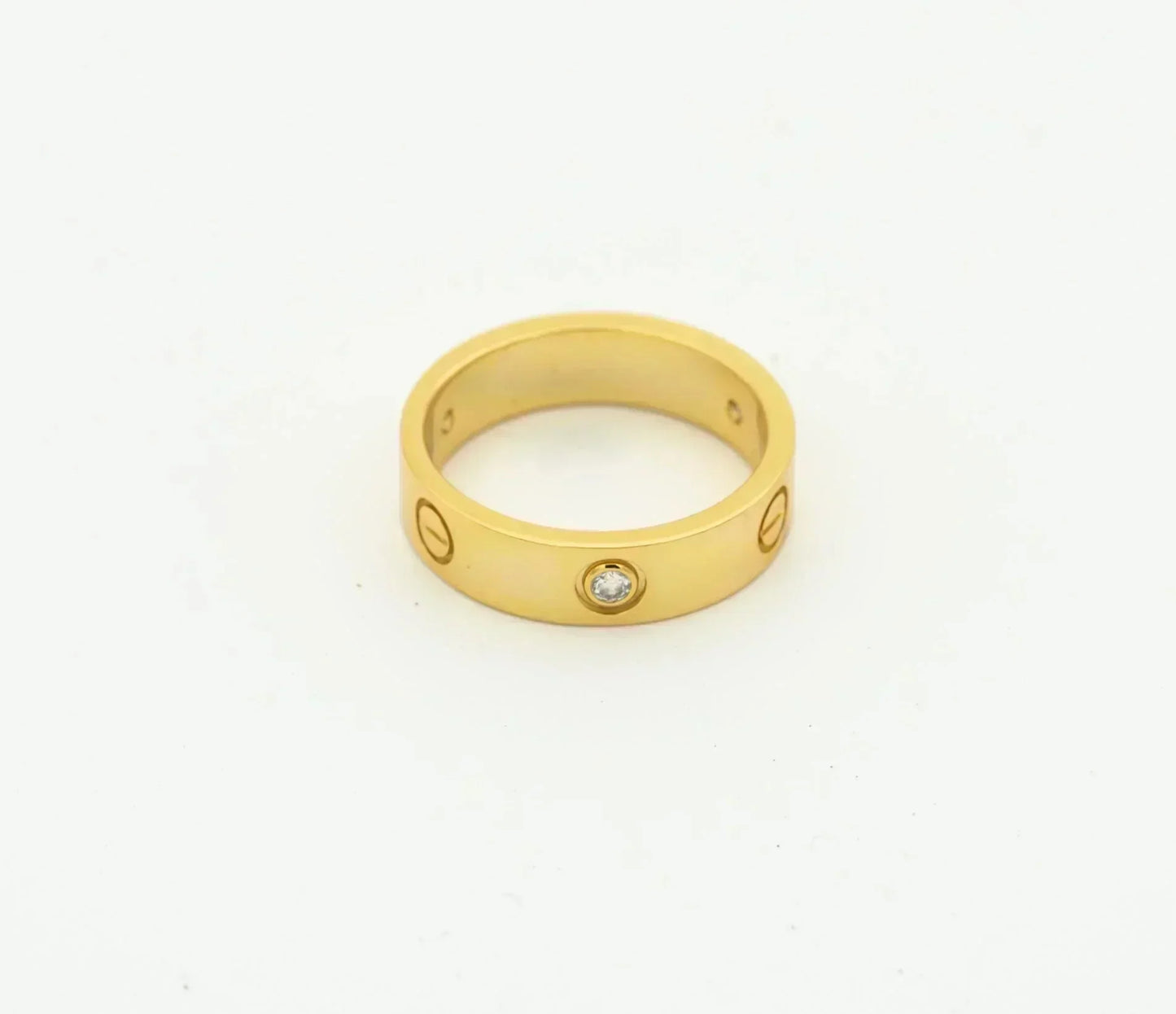 [✨Rose💎]BAGUE D'AMOUR 4MM 1 DIAMANT OR