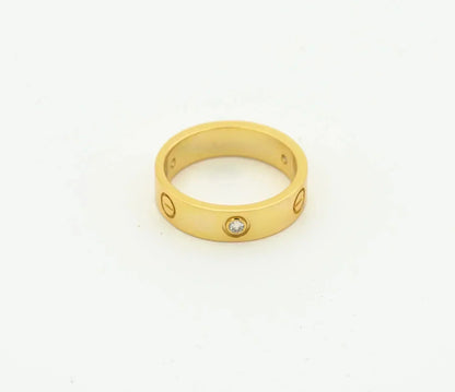 [✨Rose💎]BAGUE D'AMOUR 4MM 1 DIAMANT OR