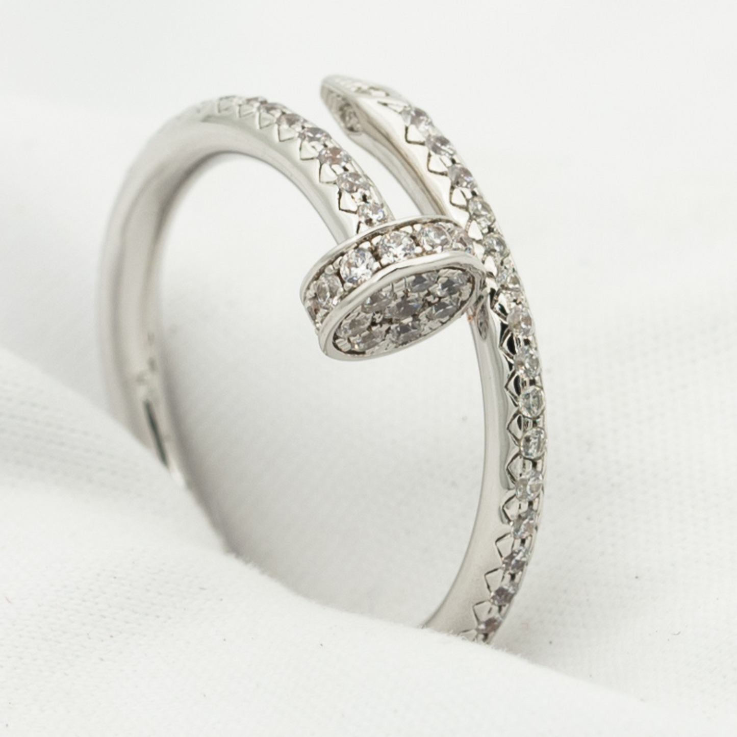 [✨Rose💎]BAGUE JUSTE 1,8MM ARGENT DIAMANTS