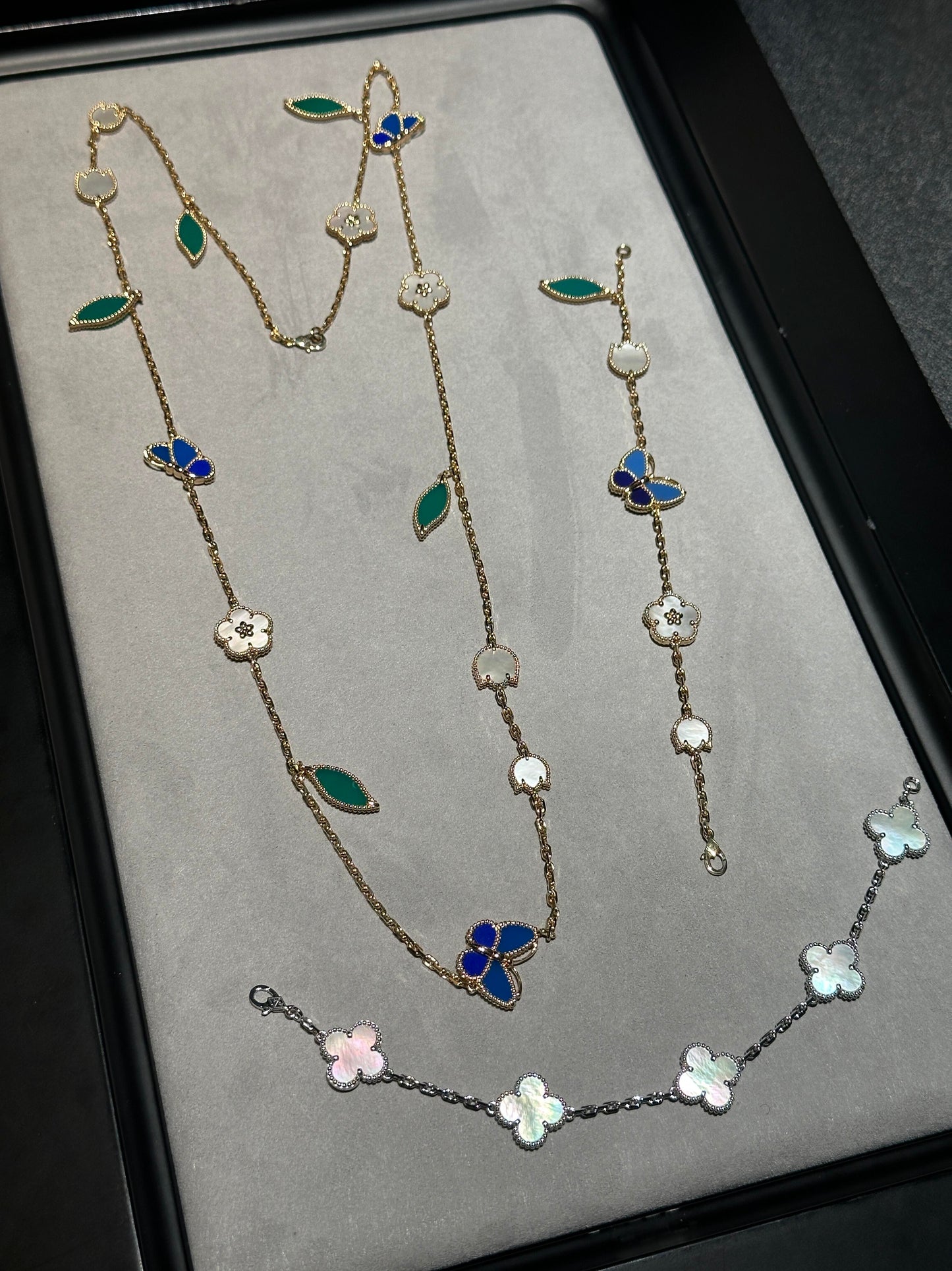 [✨Rose💎】26 NEW CLOVER 15 MOTIFS LUCKY NECKLACE