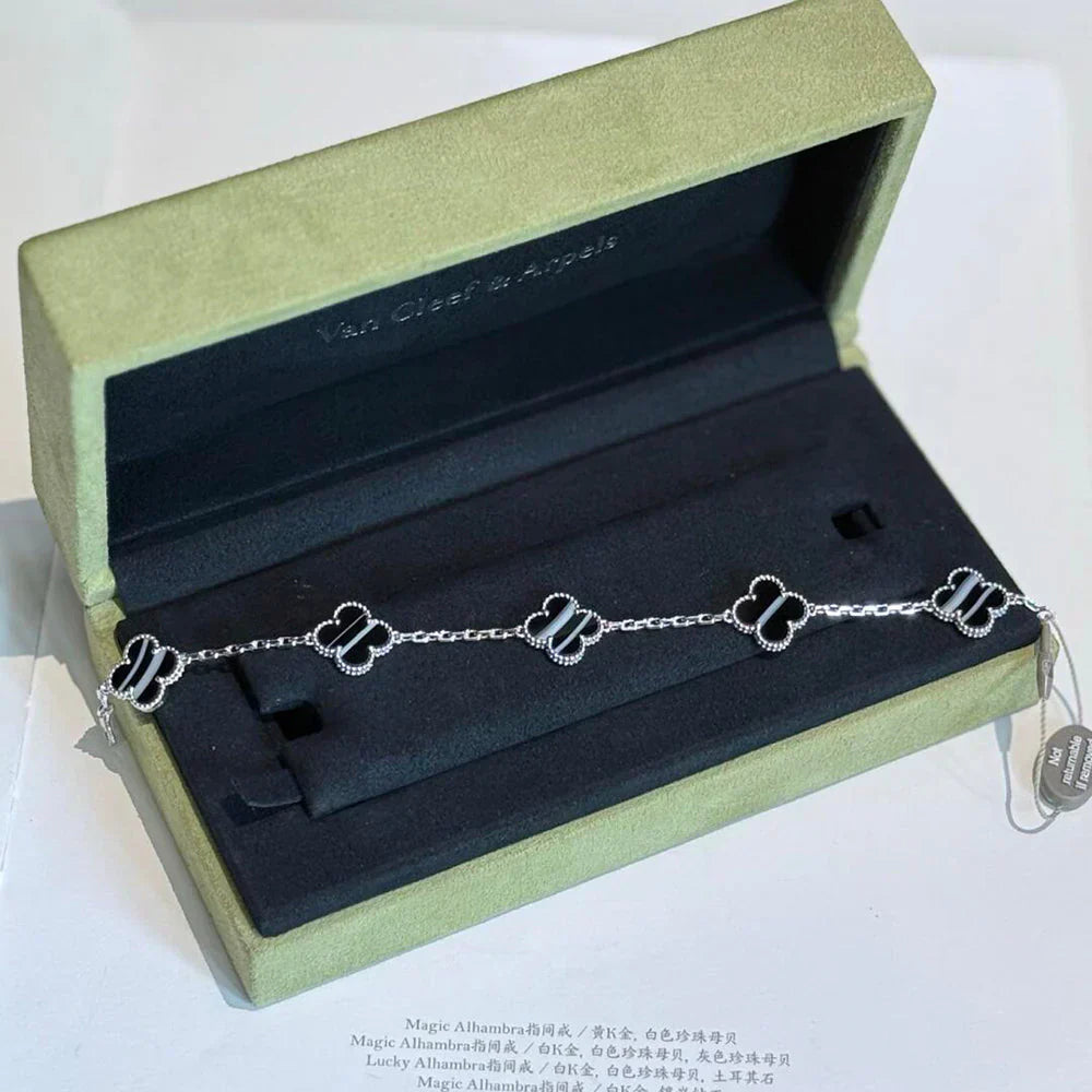 [✨Rose💎] CLOVER 5 MOTIF PULSAR STONE BRACELET COLLECTION