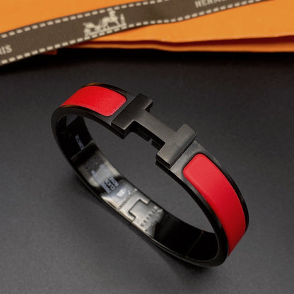 [✨Rose💎]BRACELET CLIC HM SO NOIR ROUGE