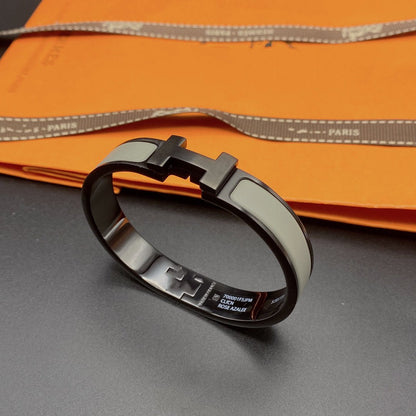 [✨Rose💎]BRACELET CLIC HM SO NOIR GRIS