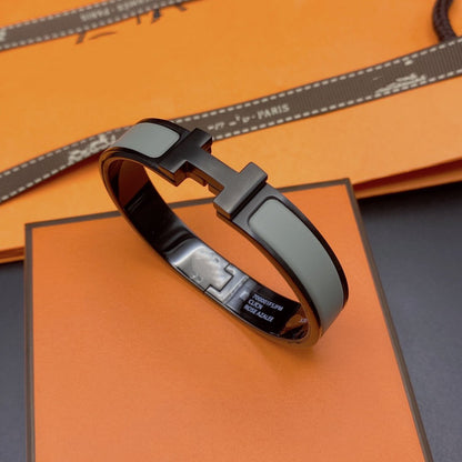 [✨Rose💎]BRACELET CLIC HM SO NOIR GRIS