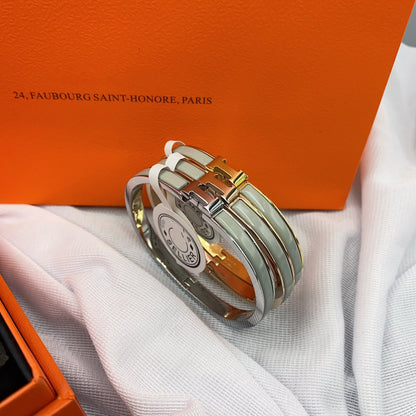 [✨Rose💎]BRACELET CLASSIQUE HM CLIC VERT 8MM ÉMAIL