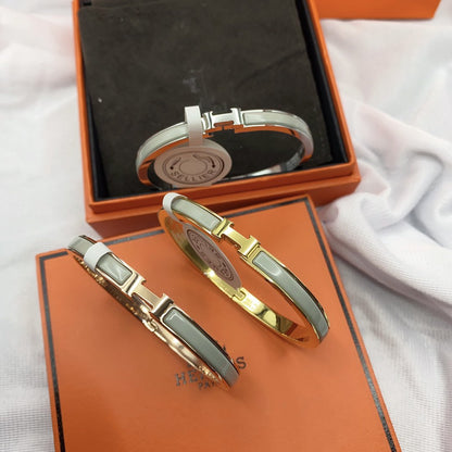 [✨Rose💎]BRACELET CLASSIQUE HM CLIC VERT 8MM ÉMAIL