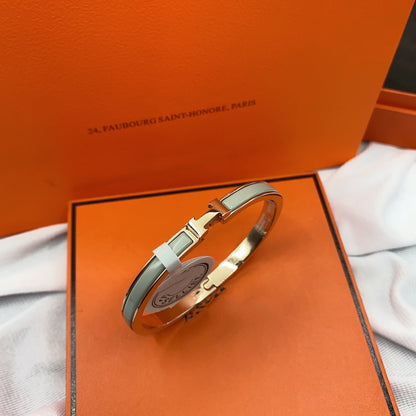 [✨Rose💎]BRACELET CLASSIQUE HM CLIC VERT 8MM ÉMAIL