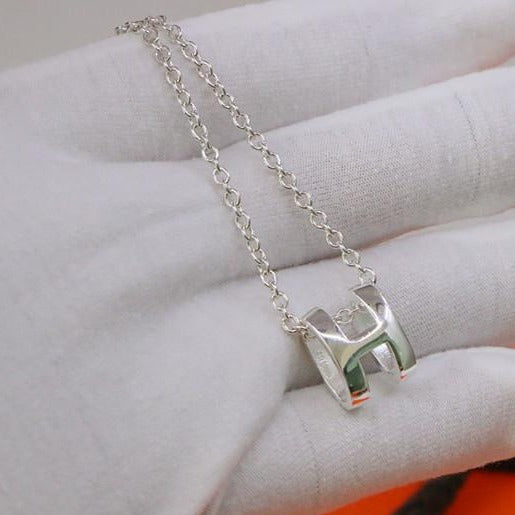 [✨Rose💎]Collier HM LETTRE H SÉRIE OVALE