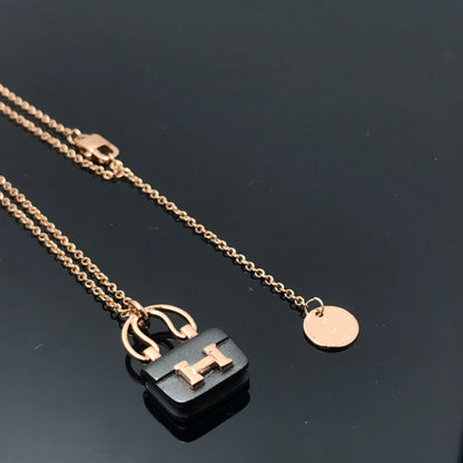 [✨Rose💎]COLLIER PENDENTIF FEMME AMULETTES HM CONSTANCE