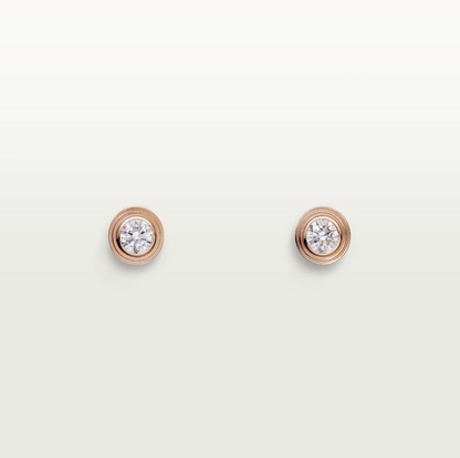[✨Rose💎]Boucles d'oreilles diamant DAMOUR