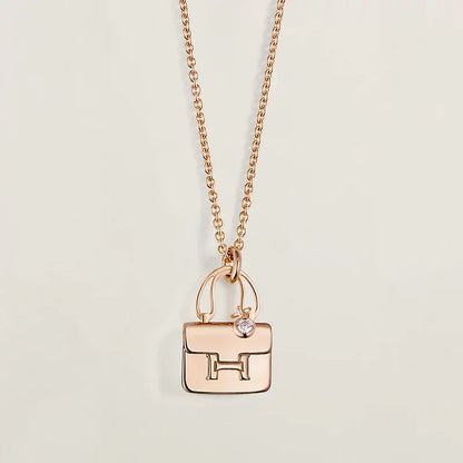 [✨Rose💎] COLLIER AMULETTE PÉDANTE OR ROSE