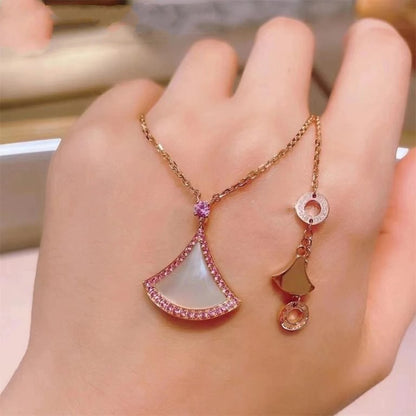 [✨Rose💎] COLLIER DE RÊVE NACRE DIAMANT ROSE