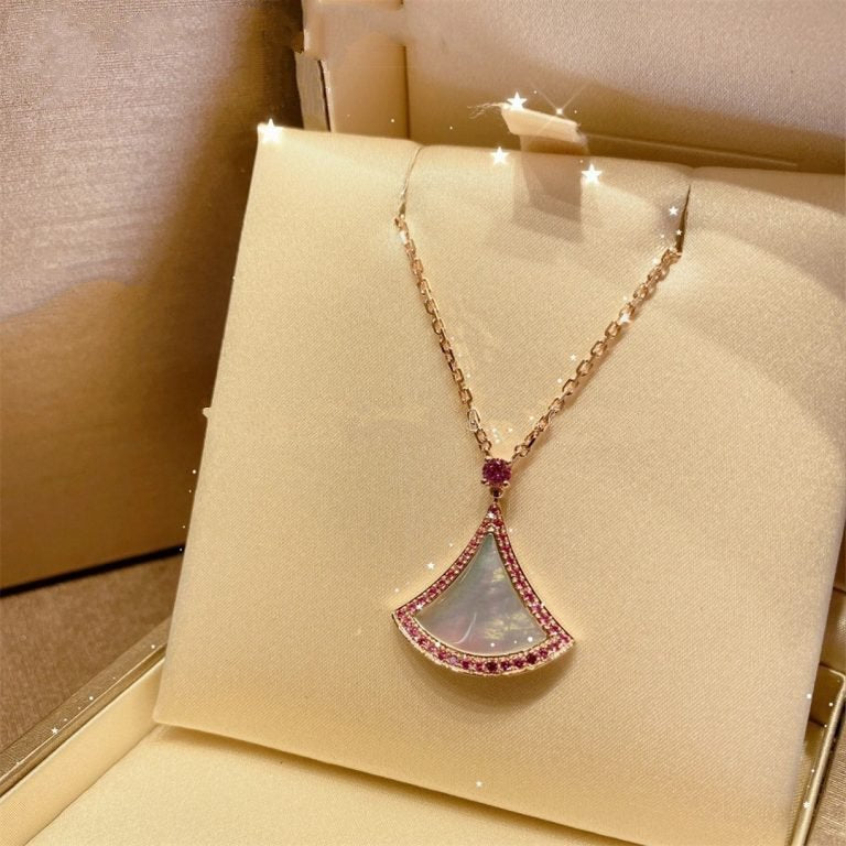 [✨Rose💎] COLLIER DE RÊVE NACRE DIAMANT ROSE