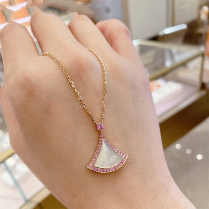 [✨Rose💎] COLLIER DE RÊVE NACRE DIAMANT ROSE