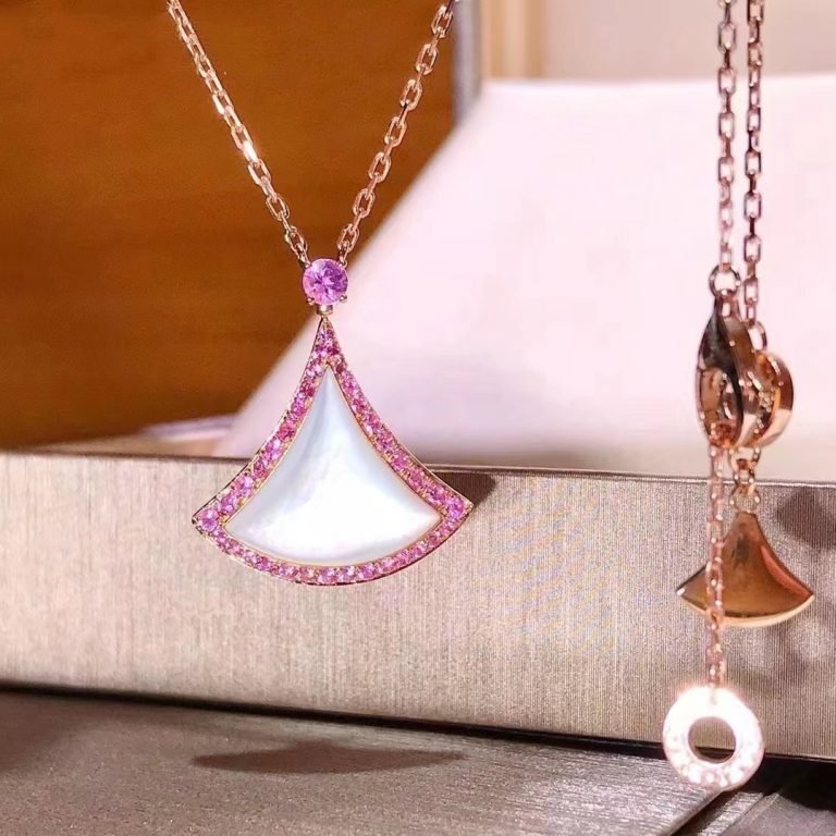 [✨Rose💎] COLLIER DE RÊVE NACRE DIAMANT ROSE