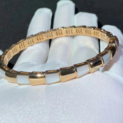 [✨Rose💎]BRACELET SERPENTI NACRE OR ROSE