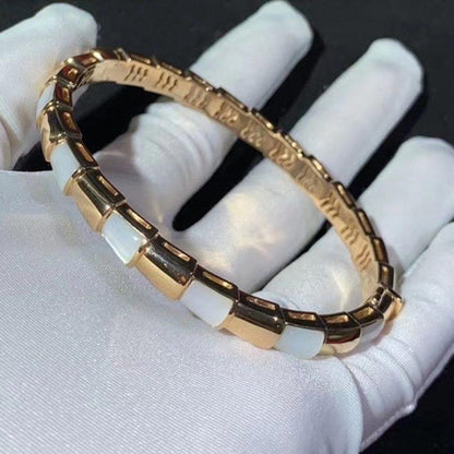 [✨Rose💎]BRACELET SERPENTI NACRE OR ROSE