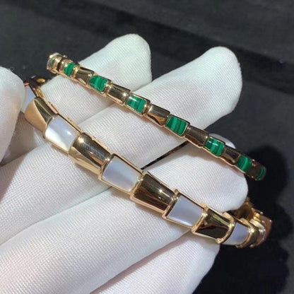 [✨Rose💎]BRACELET SERPENTI NACRE OR ROSE