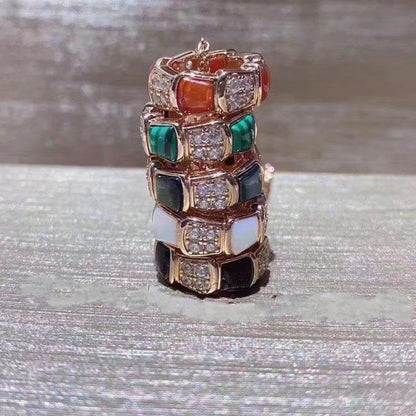 [✨Rose💎]COLLIER DIAMANT SERPENTI PÉDANT