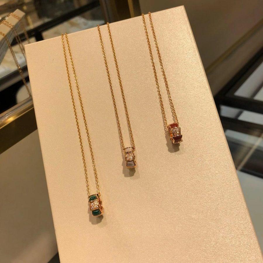 [✨Rose💎]COLLIER DIAMANT SERPENTI PÉDANT