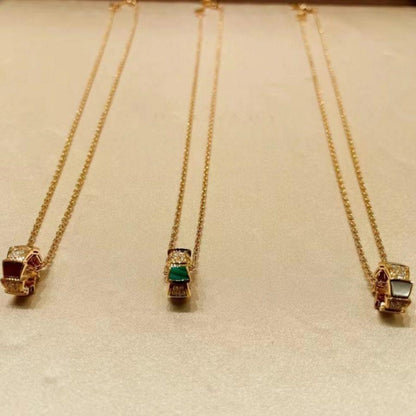 [✨Rose💎]COLLIER DIAMANT SERPENTI PÉDANT