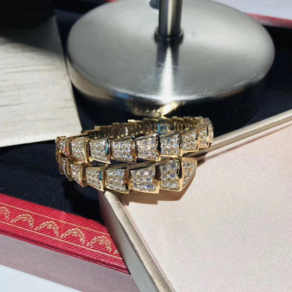 [✨Rose💎]SERPENTI BRACELET 8MM GOLD DIAMOND