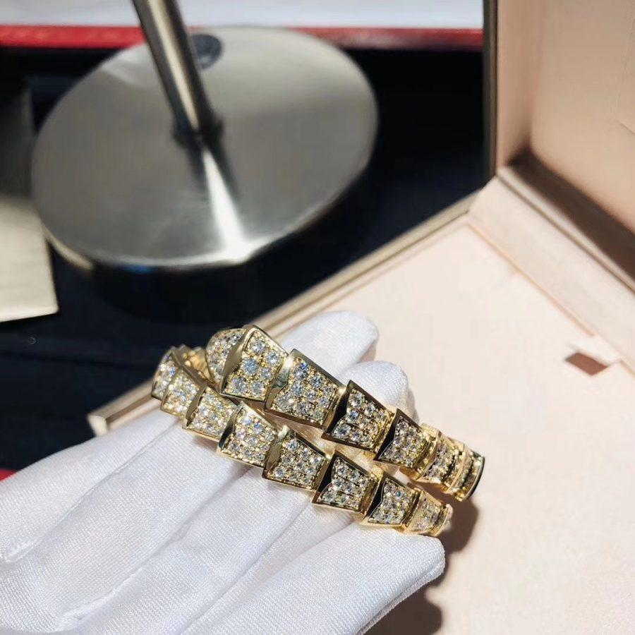 [✨Rose💎]SERPENTI BRACELET 8MM GOLD DIAMOND