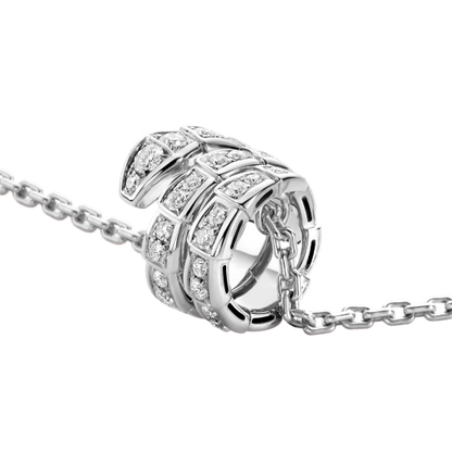 [✨Rose💎] COLLIER SERPENTI DOUBLE ANNEAU DIAMANT