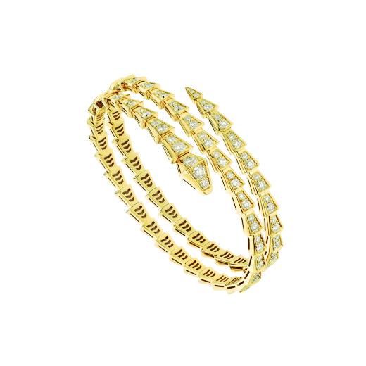 [✨Rose💎]SERPENTI BRACELET GOLD DIAMOND DOUBLE ROW