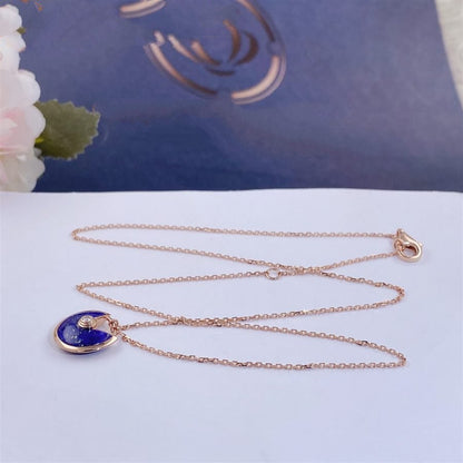[✨Rose💎] COLLIER AMULETTE EN AGATE OR ROSE