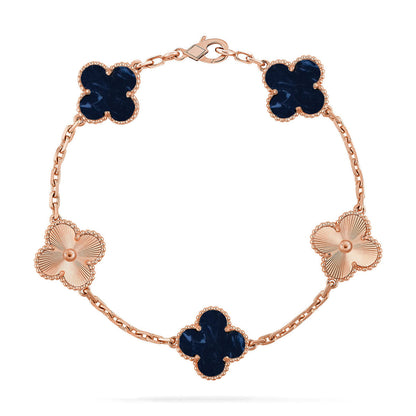 [✨Rose💎]CLOVER 5 MOTIF PIETERSITE BRACELET COLLECTION