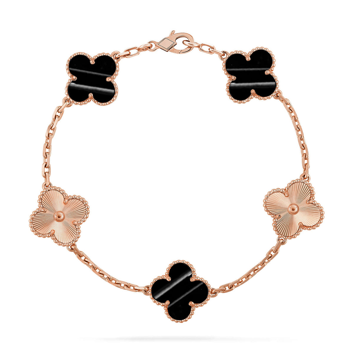 [✨Rose💎] CLOVER 5 MOTIF PULSAR STONE BRACELET COLLECTION