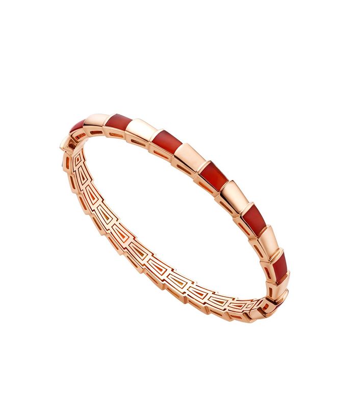 [✨Rose💎]BRACELET SERPENTI OR ROSE RUBELLITE