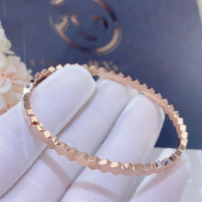 [✨Rose💎]BRACELET EN OR ROSE BEE LOVE