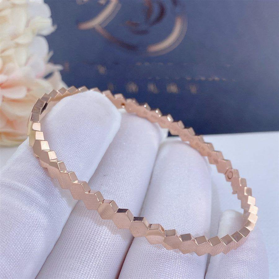 [✨Rose💎]BRACELET EN OR ROSE BEE LOVE