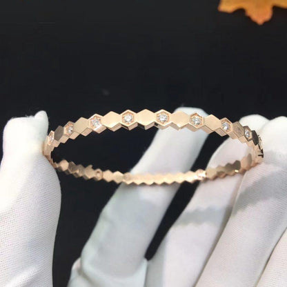 [✨Rose💎]BRACELET BEE LOVE OR ROSE DIAMANT 