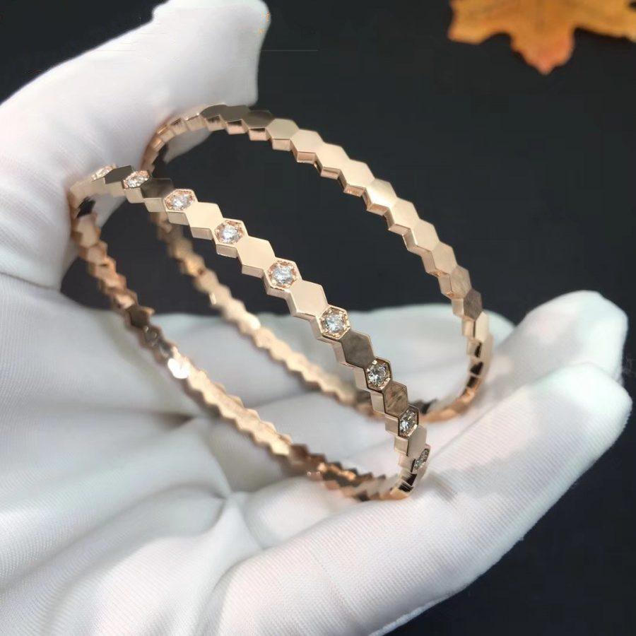 [✨Rose💎]BRACELET BEE LOVE OR ROSE DIAMANT 