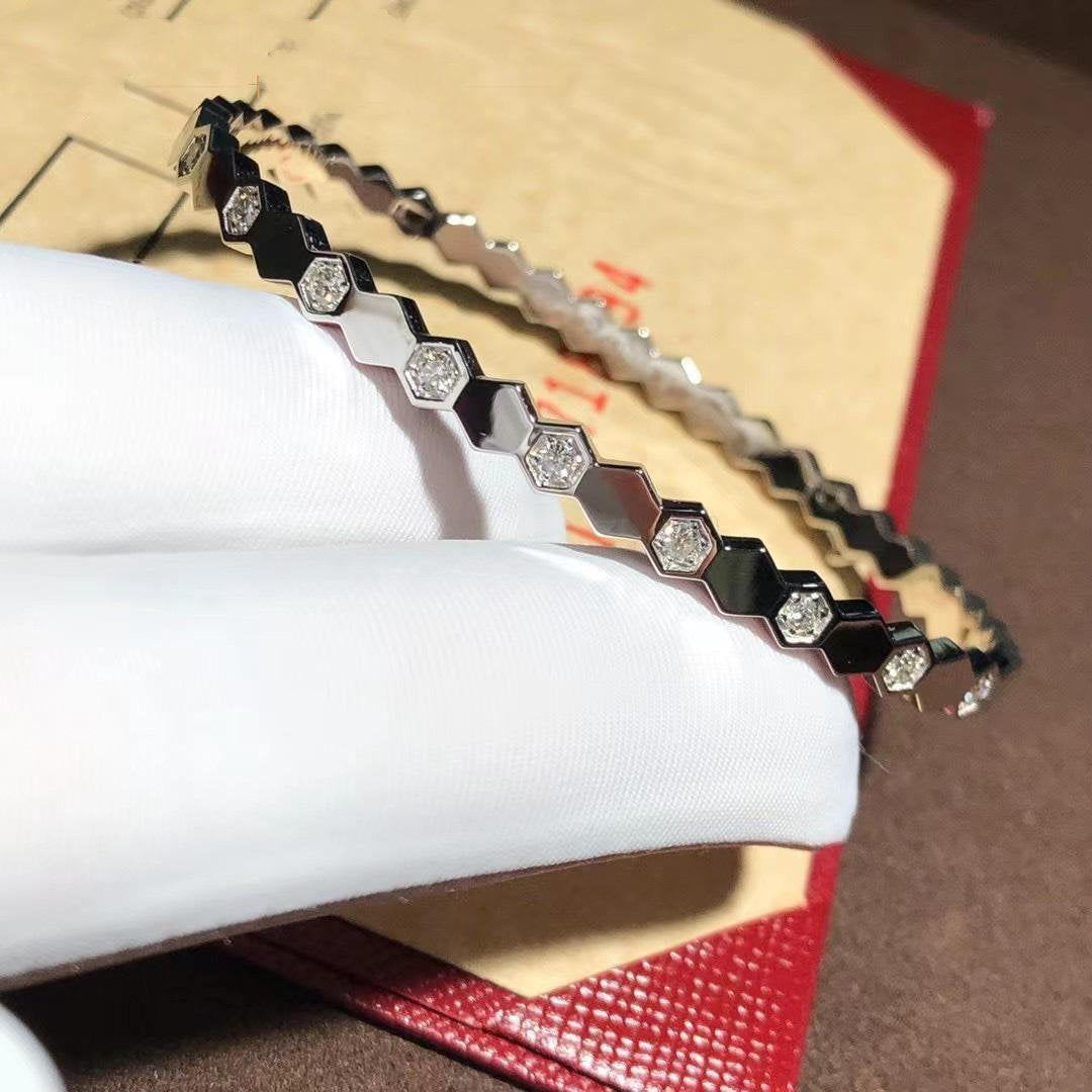 [✨Rose💎]BRACELET ARGENT DIAMANT BEE LOVE