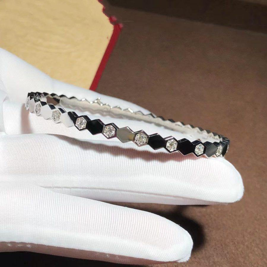 [✨Rose💎]BRACELET ARGENT DIAMANT BEE LOVE