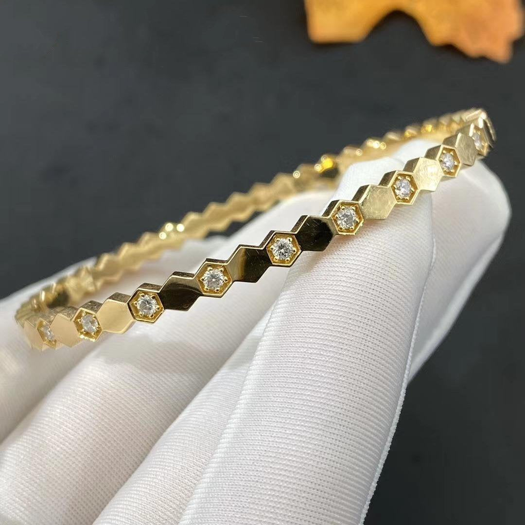 [✨Rose💎]BRACELET BEE LOVE OR DIAMANT 