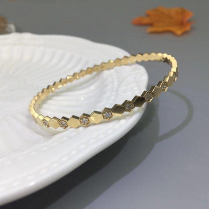 [✨Rose💎]BRACELET BEE LOVE OR DIAMANT 