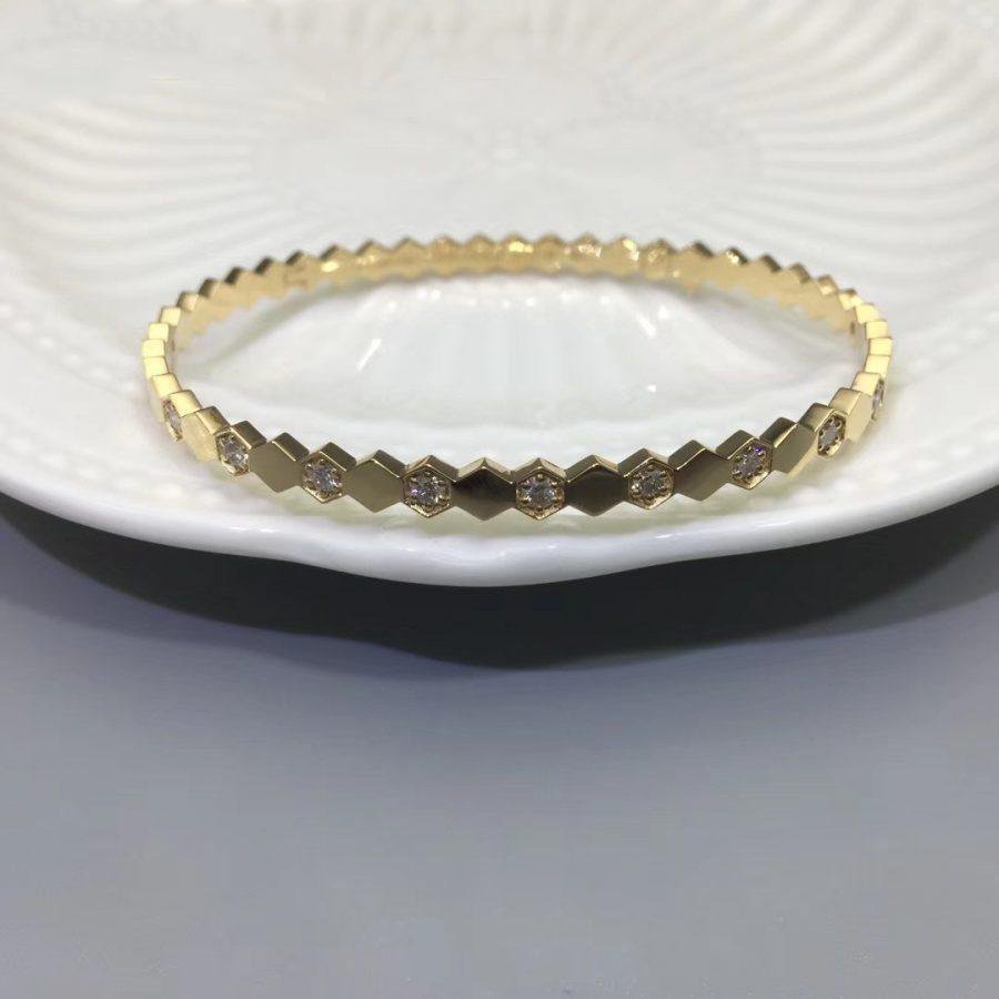 [✨Rose💎]BRACELET BEE LOVE OR DIAMANT 