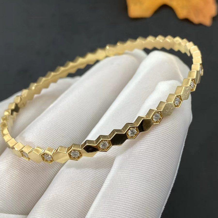[✨Rose💎]BRACELET BEE LOVE OR DIAMANT 