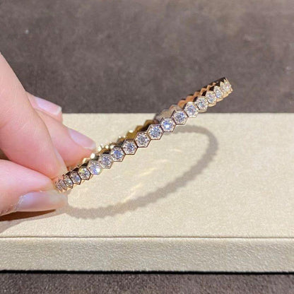 [✨Rose💎]Bracelet en or Bee Love entièrement en diamants 